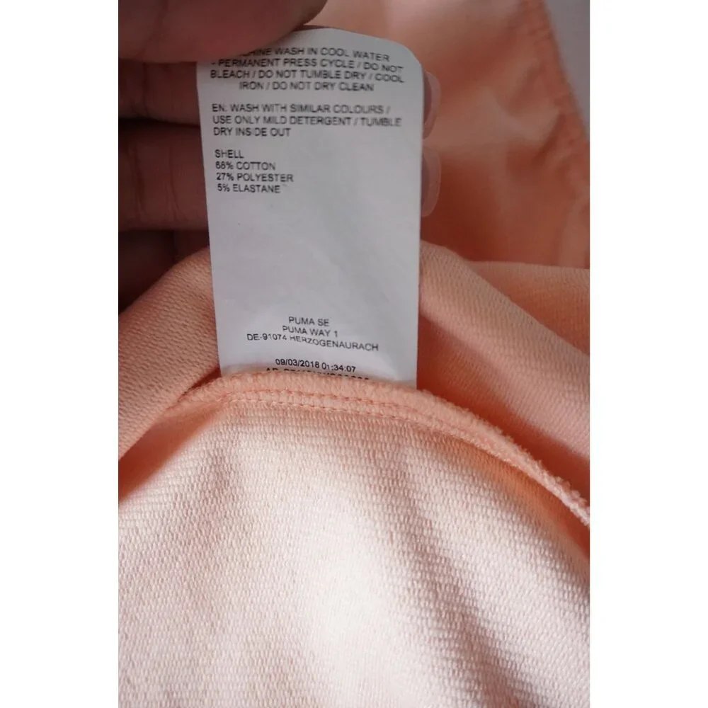 Puma Womens Peach Crop Track Jacket – Size S - Picture 10 of 12